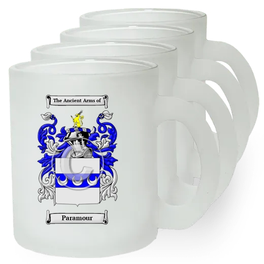 Paramour Set of 4 Frosted Glass Mugs