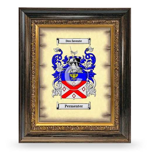Permenter Coat of Arms Framed - Heirloom