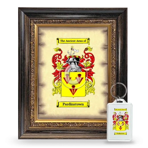 Pardinstown Framed Coat of Arms and Keychain - Heirloom