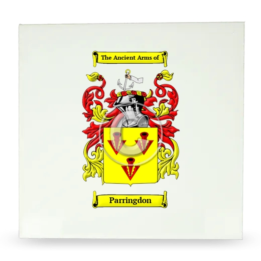 Parringdon Large Ceramic Tile with Coat of Arms