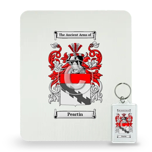 Peartin Mouse Pad and Keychain Combo Package