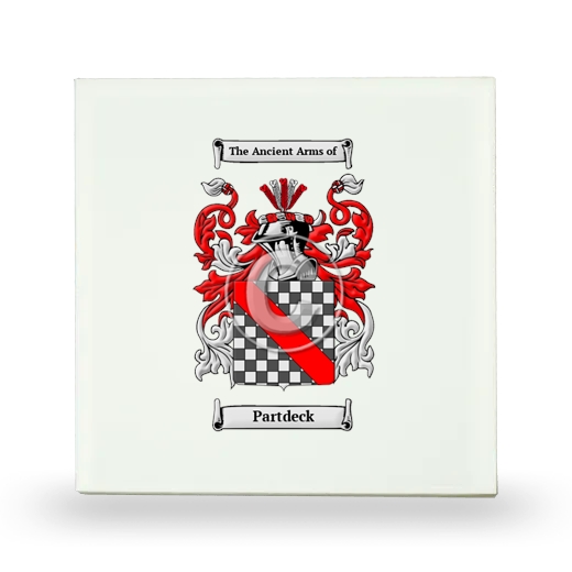 Partdeck Small Ceramic Tile with Coat of Arms