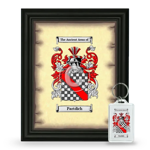 Partdich Framed Coat of Arms and Keychain - Black