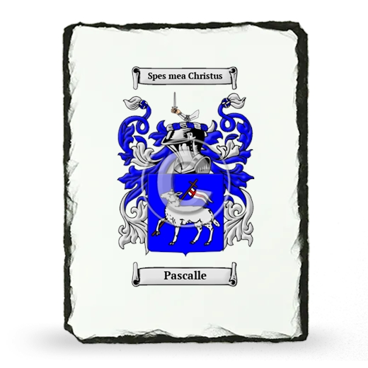 Pascalle Coat of Arms Slate