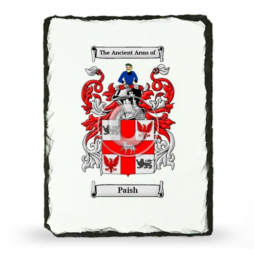 Paish Coat of Arms Slate