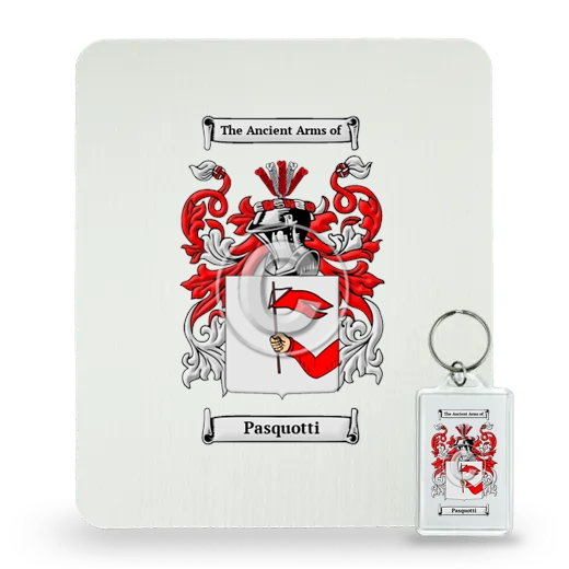 Pasquotti Mouse Pad and Keychain Combo Package