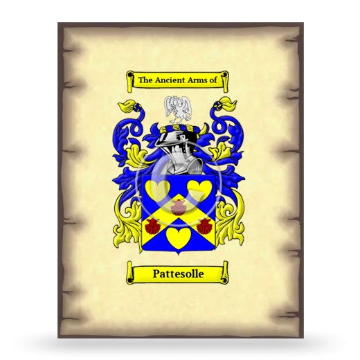 Pattesolle Coat of Arms Print