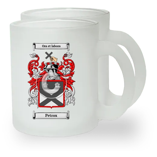 Petrox Pair of Frosted Glass Mugs