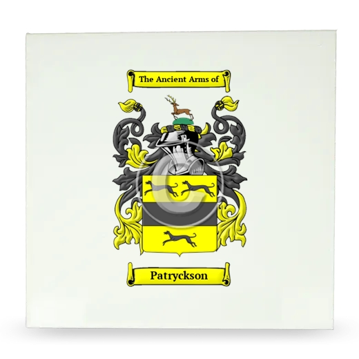 Patryckson Large Ceramic Tile with Coat of Arms
