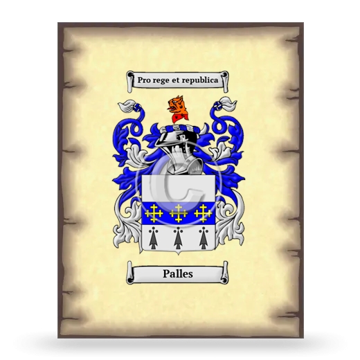 Palles Coat of Arms Print