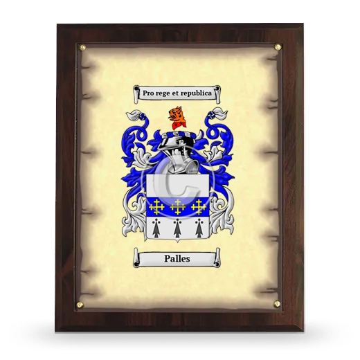 Palles Coat of Arms Plaque