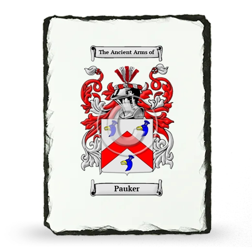 Pauker Coat of Arms Slate