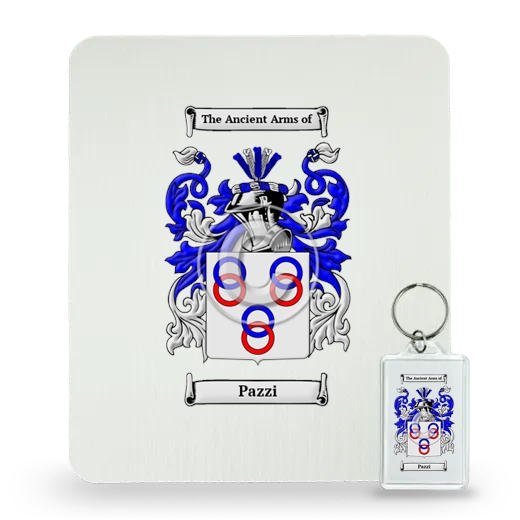 Pazzi Mouse Pad and Keychain Combo Package