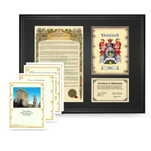 Purse Framed History And Complete History- Black
