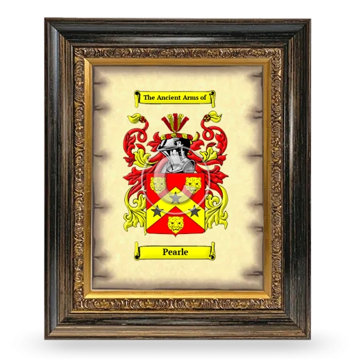 Pearle Coat of Arms Framed - Heirloom