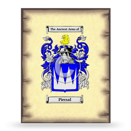 Piersal Coat of Arms Print