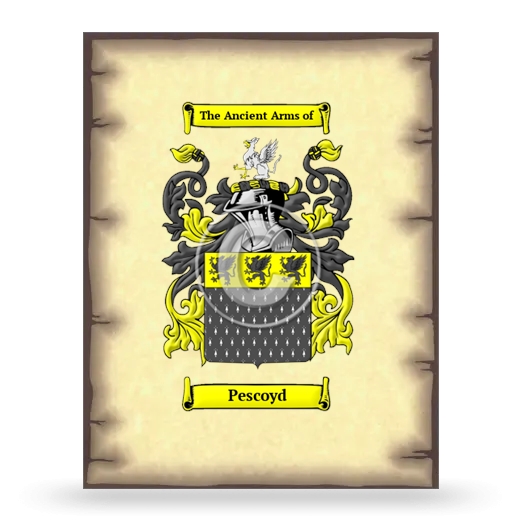 Pescoyd Coat of Arms Print