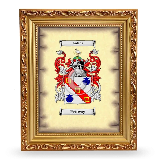 Pettway Coat of Arms Framed - Gold