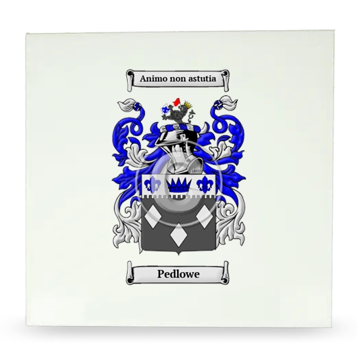 Pedlowe Large Ceramic Tile with Coat of Arms
