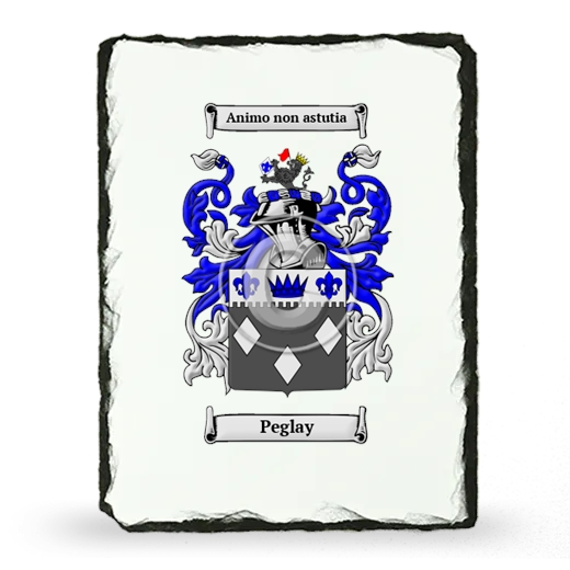 Peglay Coat of Arms Slate