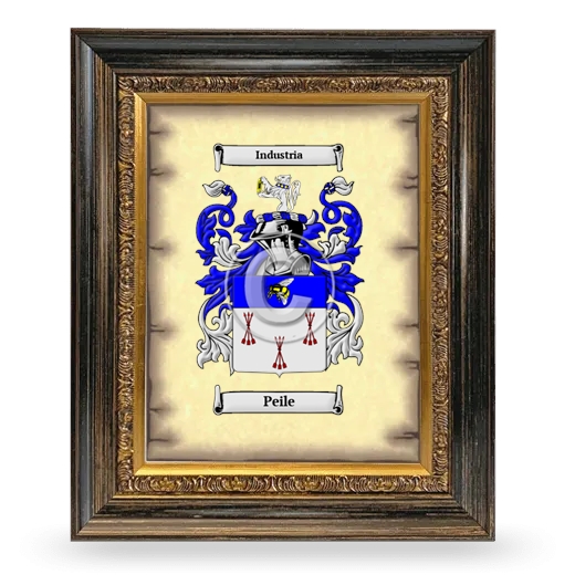 Peile Coat of Arms Framed - Heirloom