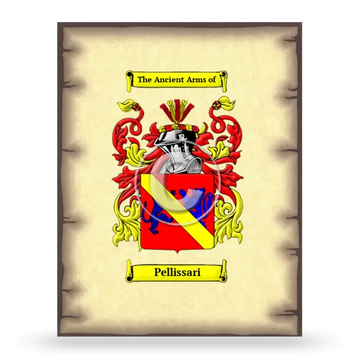 Pellissari Coat of Arms Print