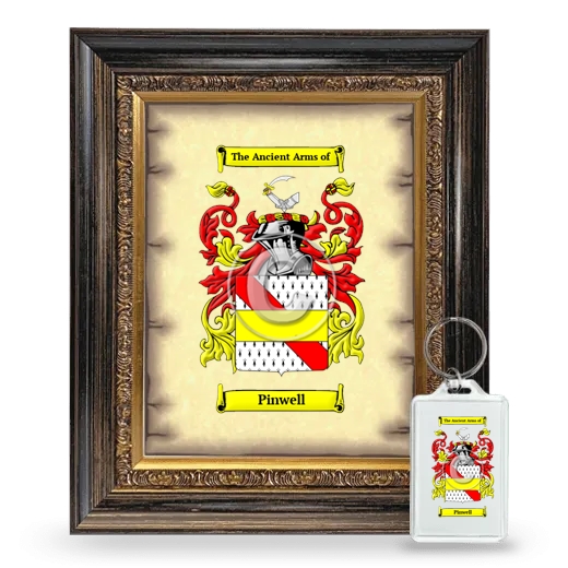Pinwell Framed Coat of Arms and Keychain - Heirloom