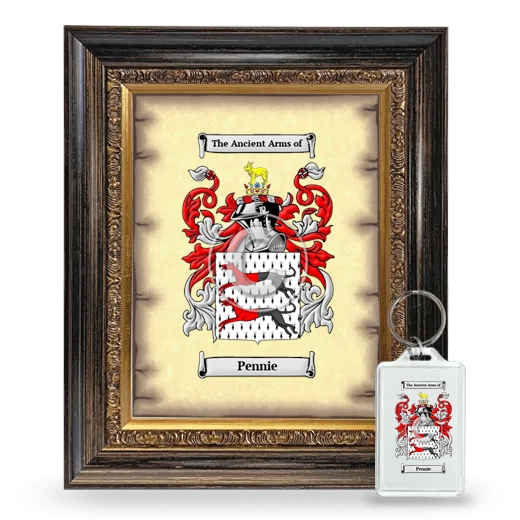 Pennie Framed Coat of Arms and Keychain - Heirloom