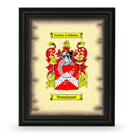 Pennymynd Coat of Arms Framed - Black