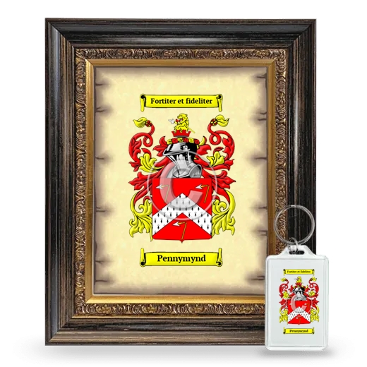 Pennymynd Framed Coat of Arms and Keychain - Heirloom