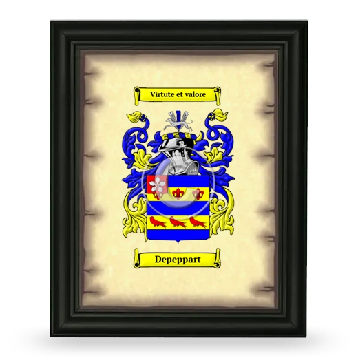 Depeppart Coat of Arms Framed - Black