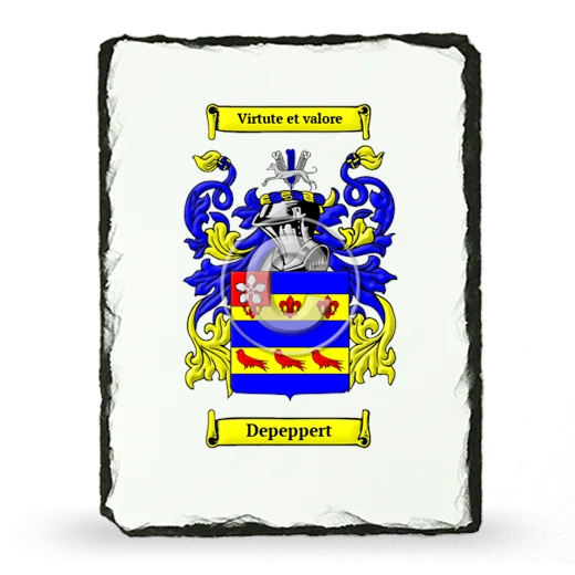 Depeppert Coat of Arms Slate