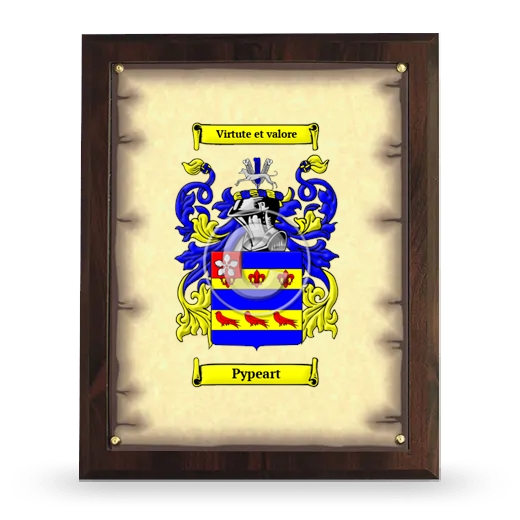 Pypeart Coat of Arms Plaque