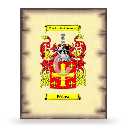 Pédrez Coat of Arms Print