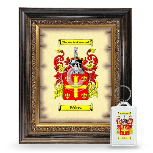 Pédrez Framed Coat of Arms and Keychain - Heirloom