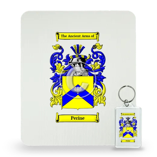 Perine Mouse Pad and Keychain Combo Package