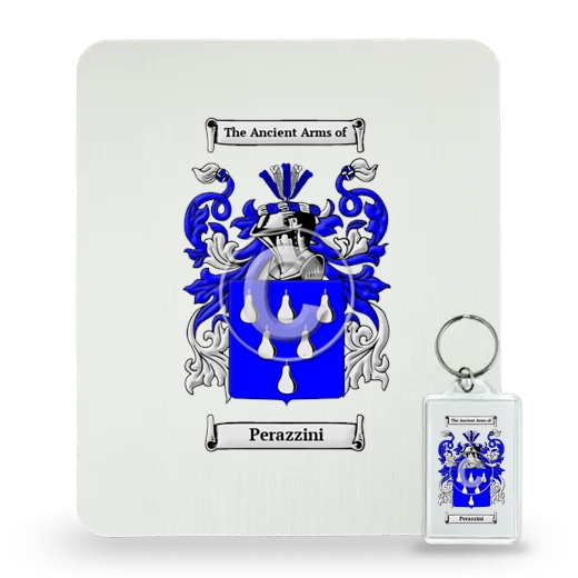 Perazzini Mouse Pad and Keychain Combo Package