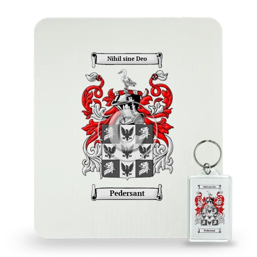 Pedersant Mouse Pad and Keychain Combo Package