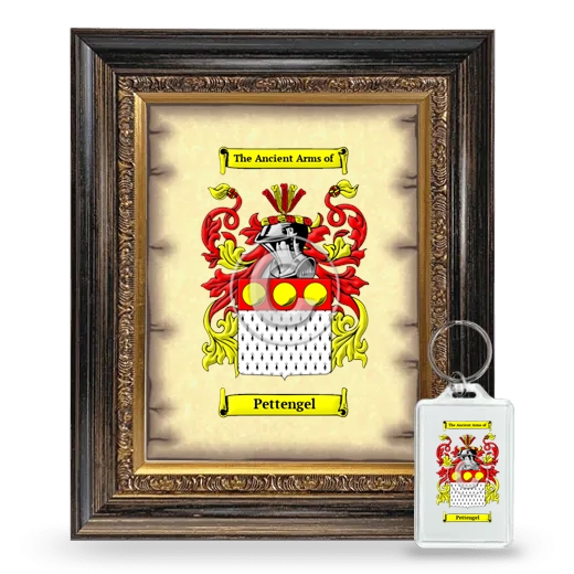 Pettengel Framed Coat of Arms and Keychain - Heirloom