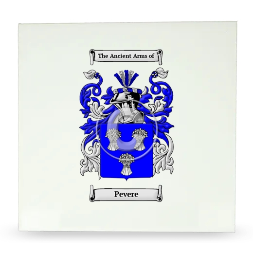 Pevere Large Ceramic Tile with Coat of Arms