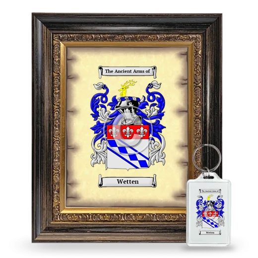 Wetten Framed Coat of Arms and Keychain - Heirloom