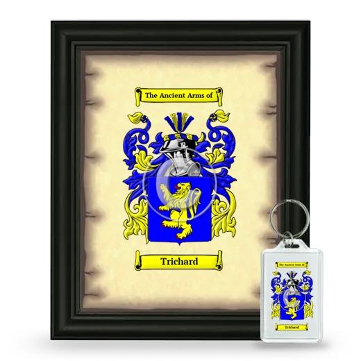 Trichard Framed Coat of Arms and Keychain - Black