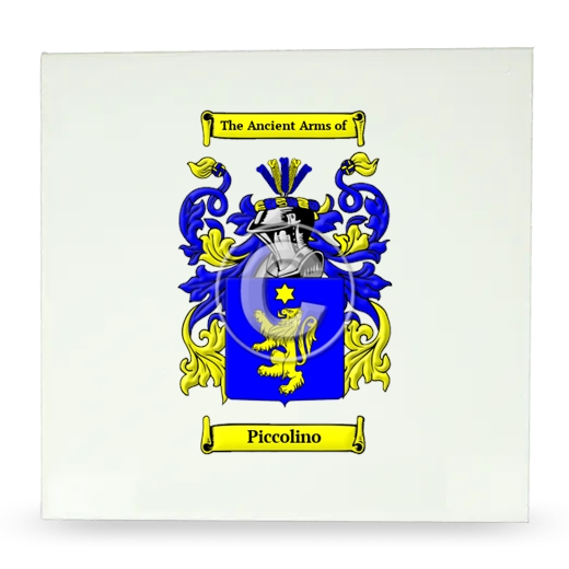 Piccolino Large Ceramic Tile with Coat of Arms