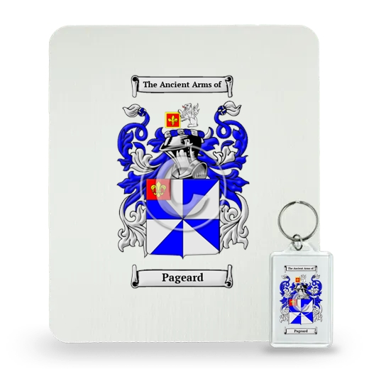 Pageard Mouse Pad and Keychain Combo Package