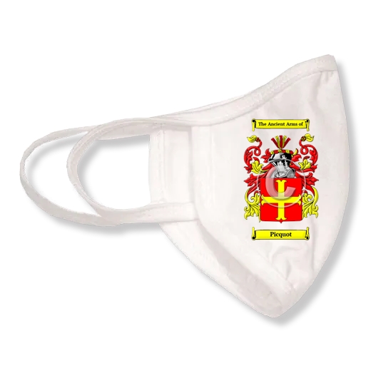 Picquot Coat of Arms Face Mask