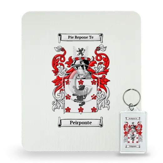 Peirponte Mouse Pad and Keychain Combo Package