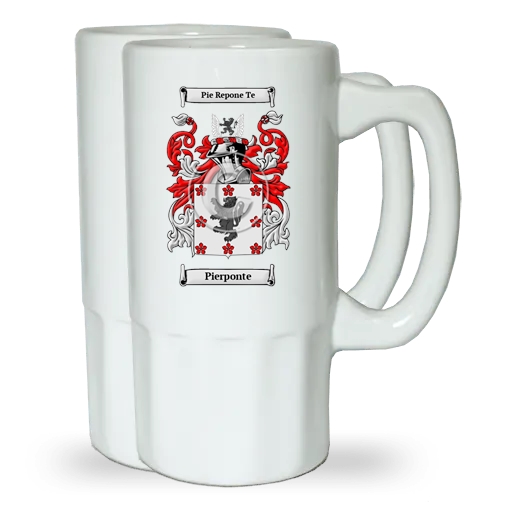 Pierponte Pair of Beer Steins