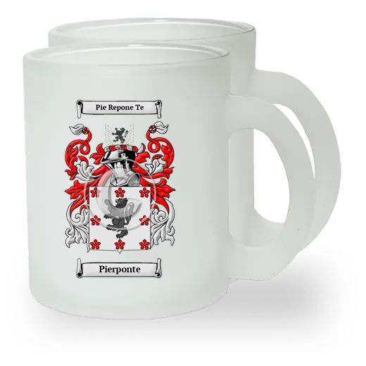 Pierponte Pair of Frosted Glass Mugs