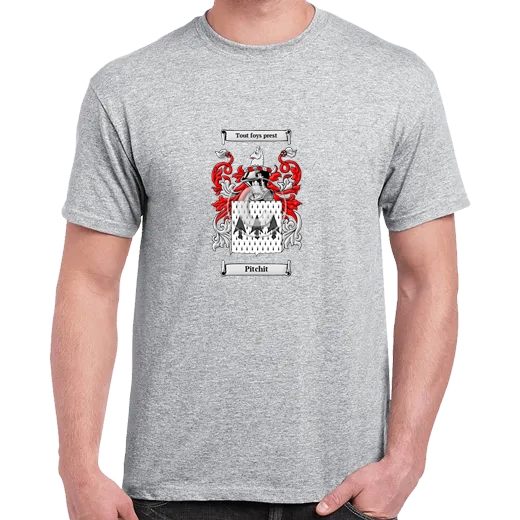 Pitchit Grey Coat of Arms T-Shirt