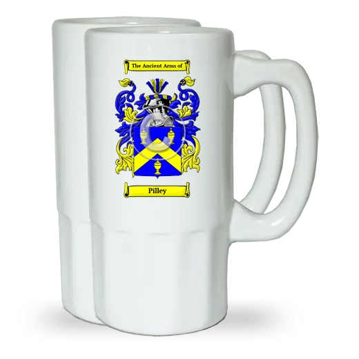 Pilley Pair of Beer Steins